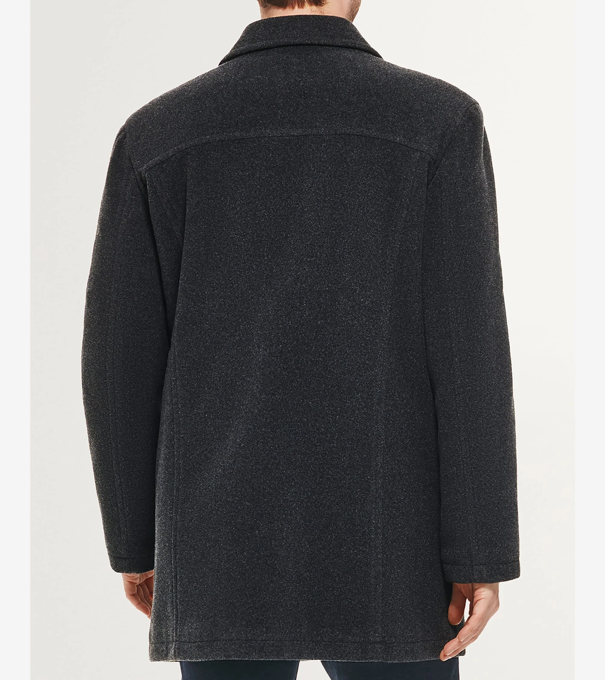 Men's Wool-Blend Car Coat - Image 4
