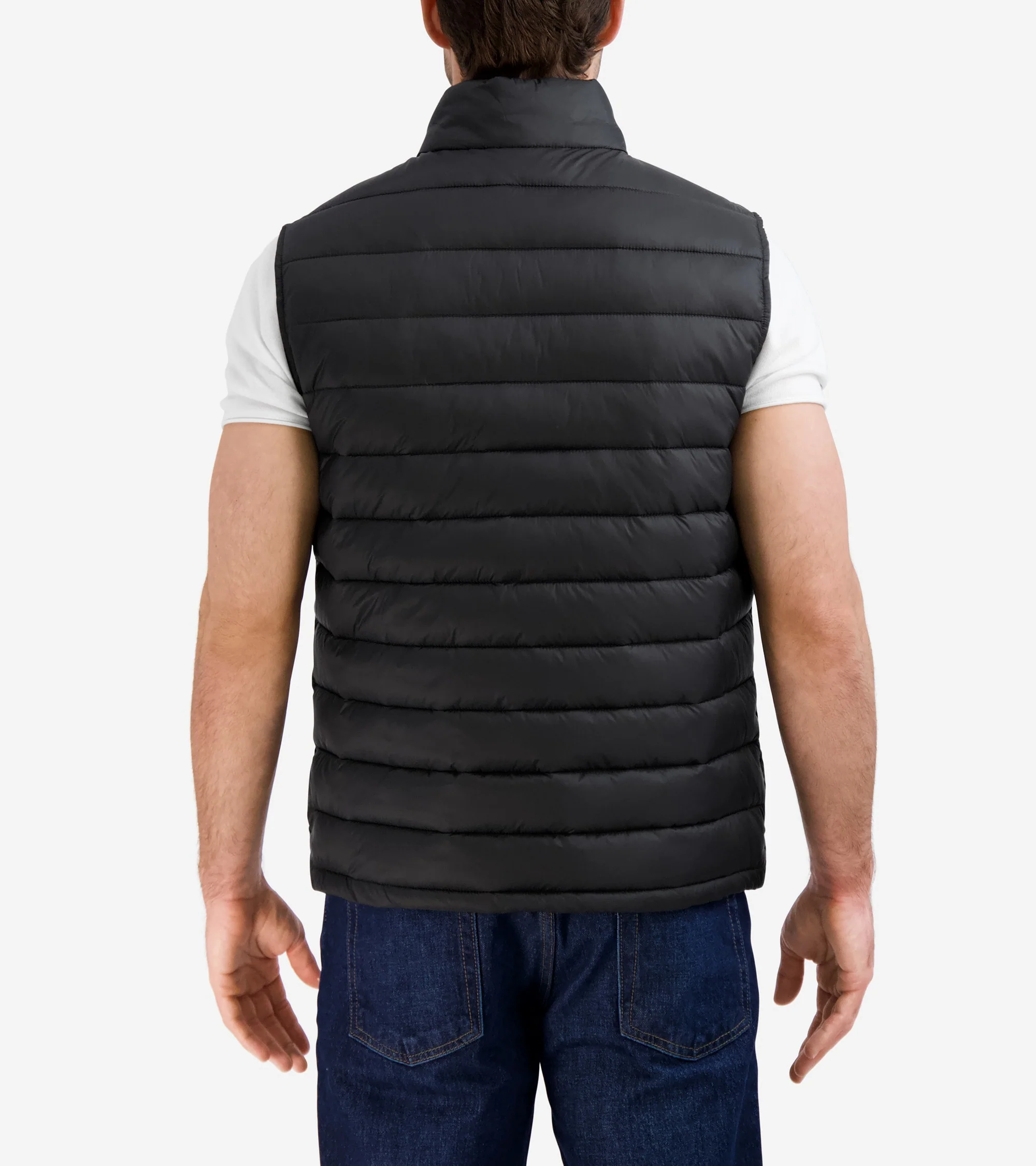 Men's Zip Front Quilted Vest - Image 3