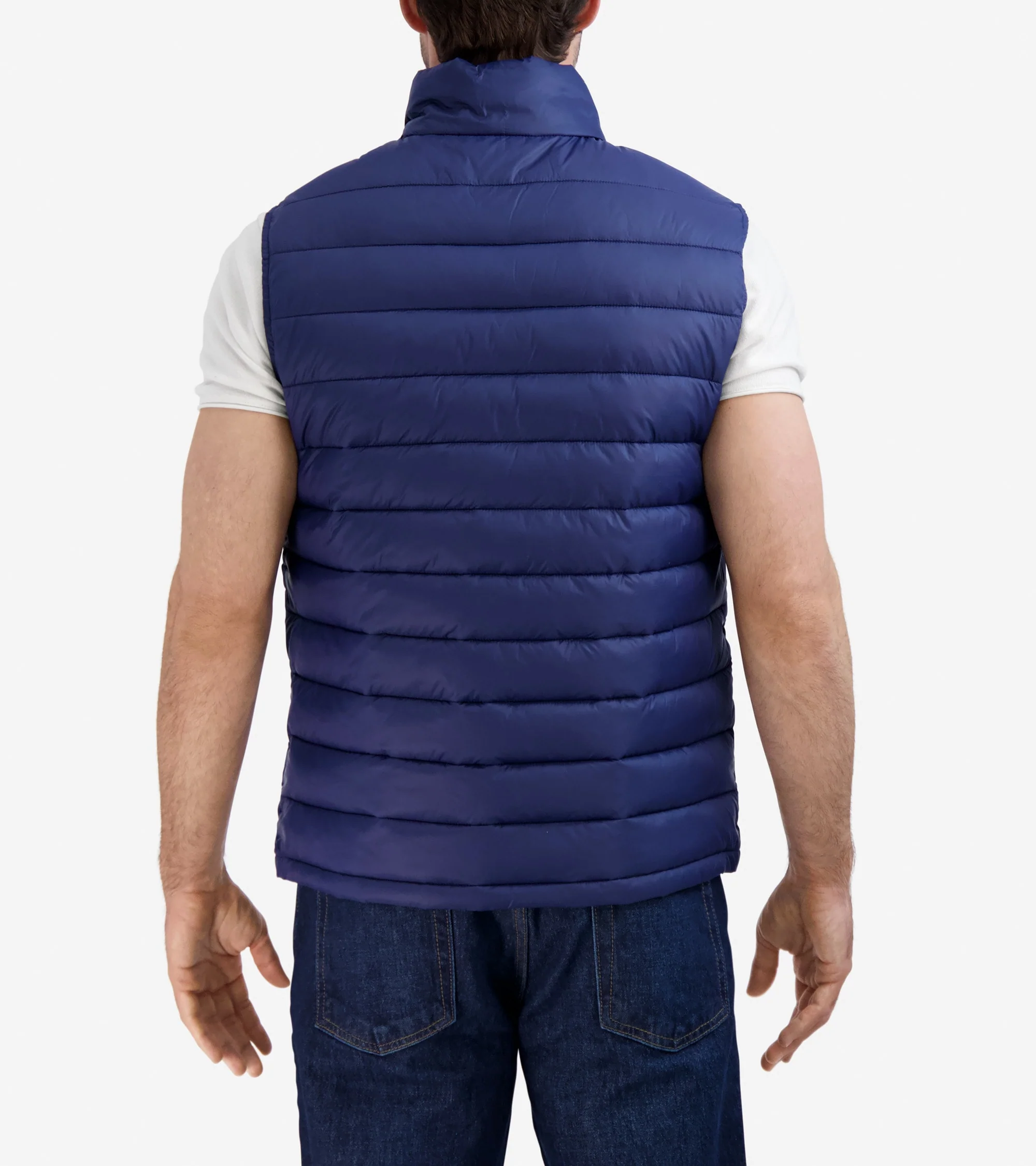 Men's Zip Front Quilted Vest - Image 3