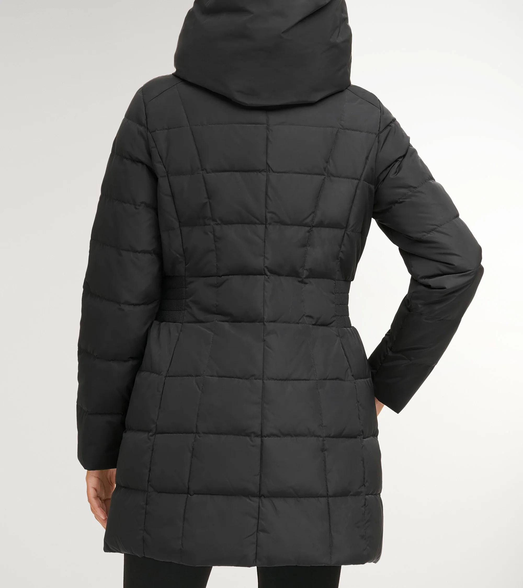 Women's 32" Signature Hooded Taffeta Down Coat - Image 3