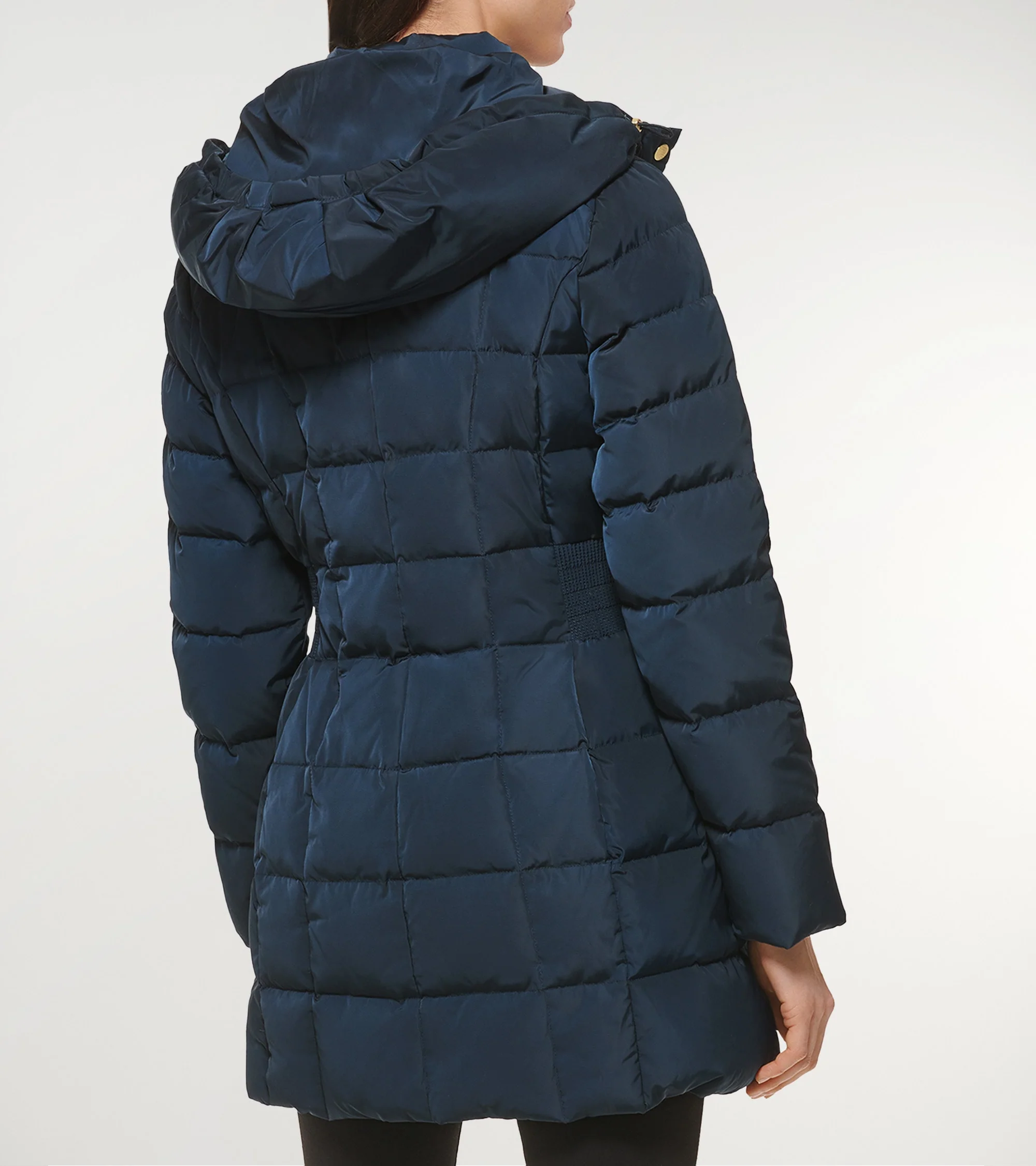 Women's 32" Signature Hooded Taffeta Down Coat - Image 3